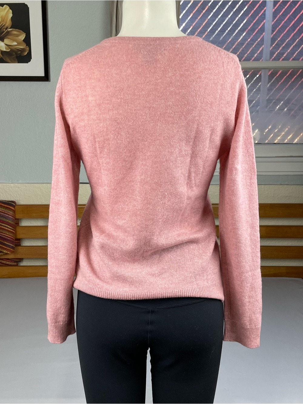 Luxury 100% Cashmere Crew Neck Sweater Women's XS Pastel Pink Charter Club Basic